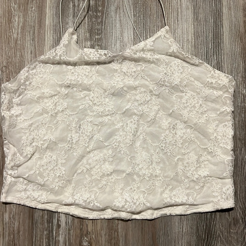Ardene embroidered white top
